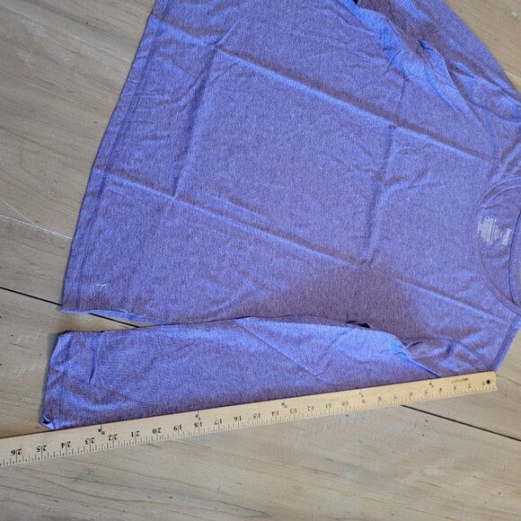 Danskin Now Loose Fit Long Sleeve Pullover Active Top XL 16-18‎ Purple NEW - Picture 4 of 5